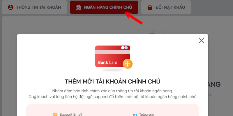 Xác thực thông tin tài khoản red88